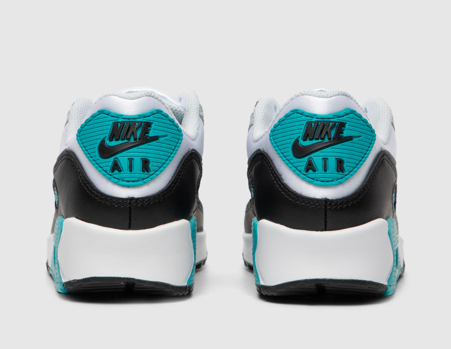Nike Women's Air Max 90 White / Cool Grey - Teal Nebula