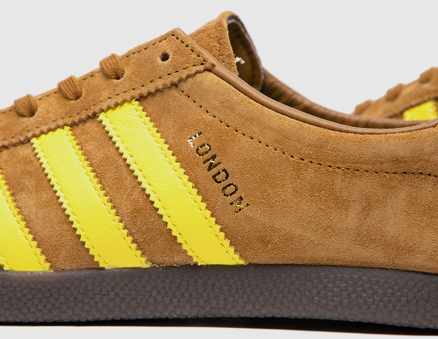 adidas Originals London Pack - size? Exclusive Bronze Strata / Impact Yellow - Gold Met