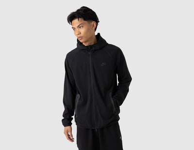 Nike Tech Lightweight Knit Full-Zip Hoodie Black / Black