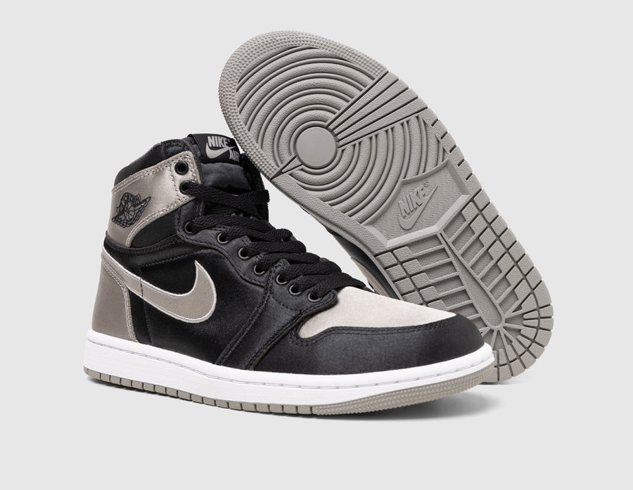 Jordan Women's 1 Retro High OG Black / Medium Grey - White