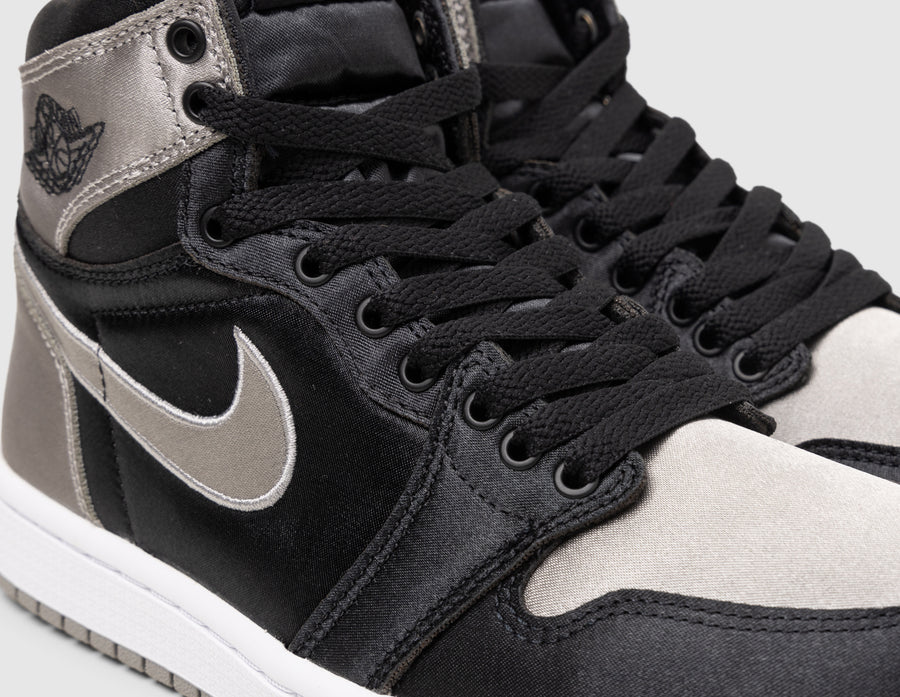 Jordan Women's 1 Retro High OG Black / Medium Grey - White