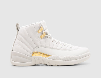 Jordan Women's 12 Retro Phantom / Metallic Gold - White - Sneakers