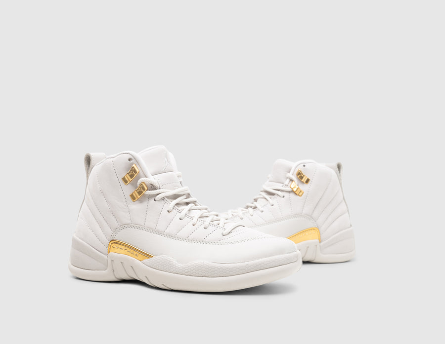 Jordan Women's 12 Retro Phantom / Metallic Gold - White