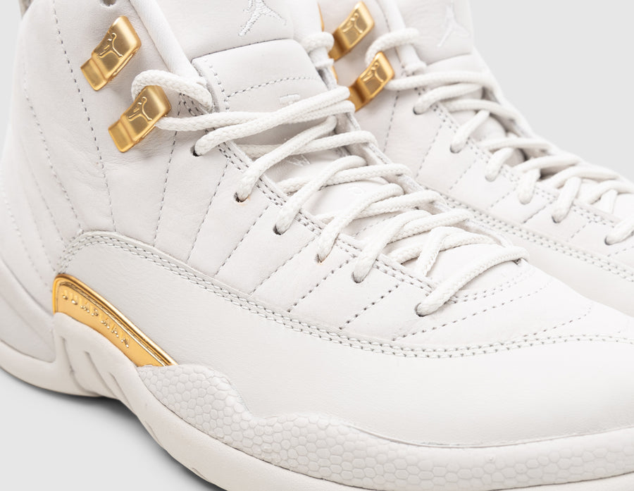 Jordan Women's 12 Retro Phantom / Metallic Gold - White
