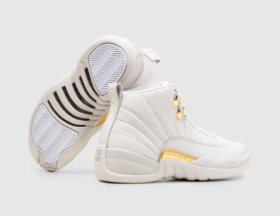 Jordan Women's 12 Retro Phantom / Metallic Gold - White