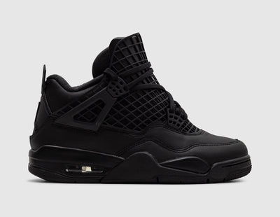 Jordan Women's 4 Net Black / Black - Metallic Silver - Sneakers