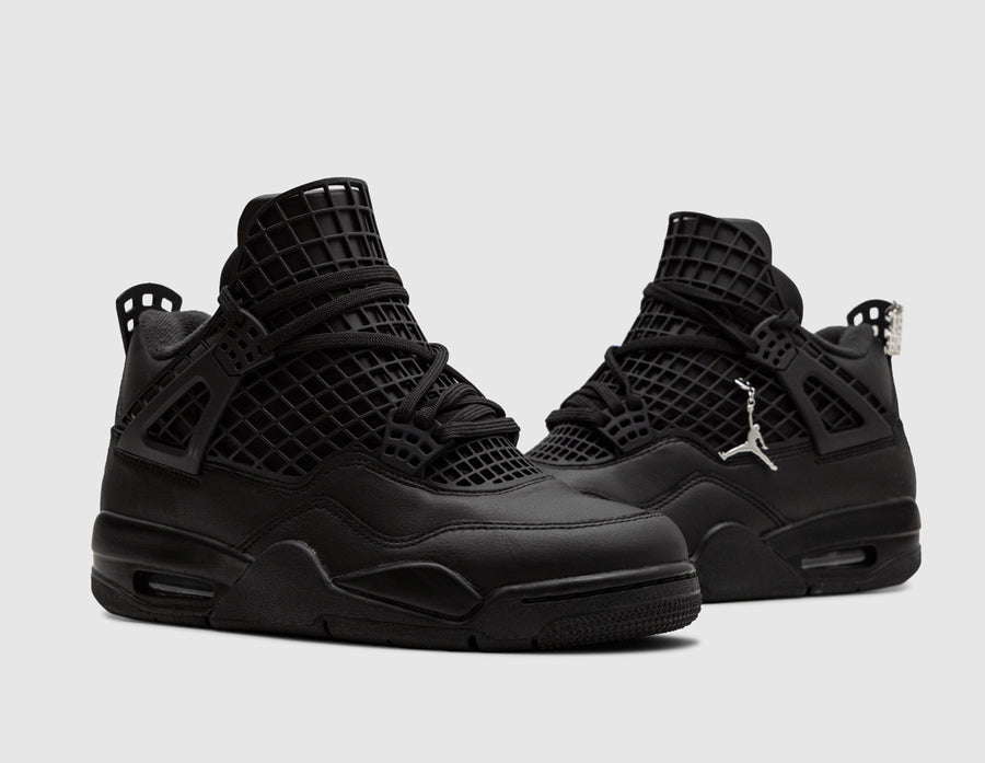 Jordan Women's 4 Net Black / Black - Metallic Silver