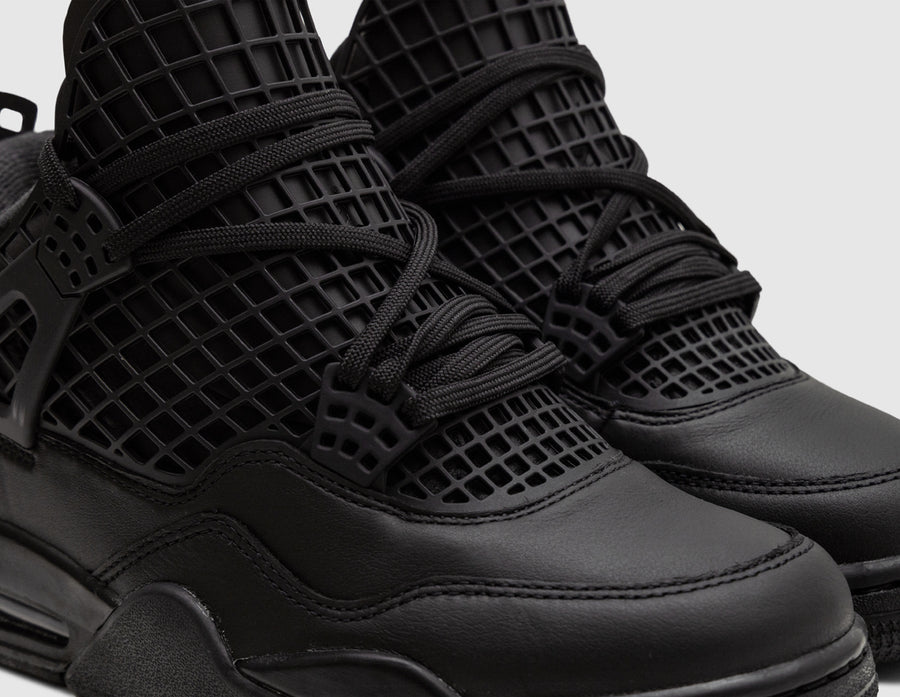 Jordan Women's 4 Net Black / Black - Metallic Silver