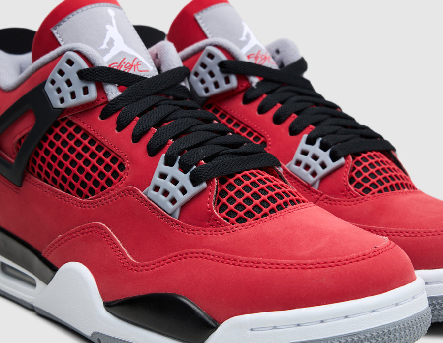 Jordan 4 Retro Fire Red / White - Black