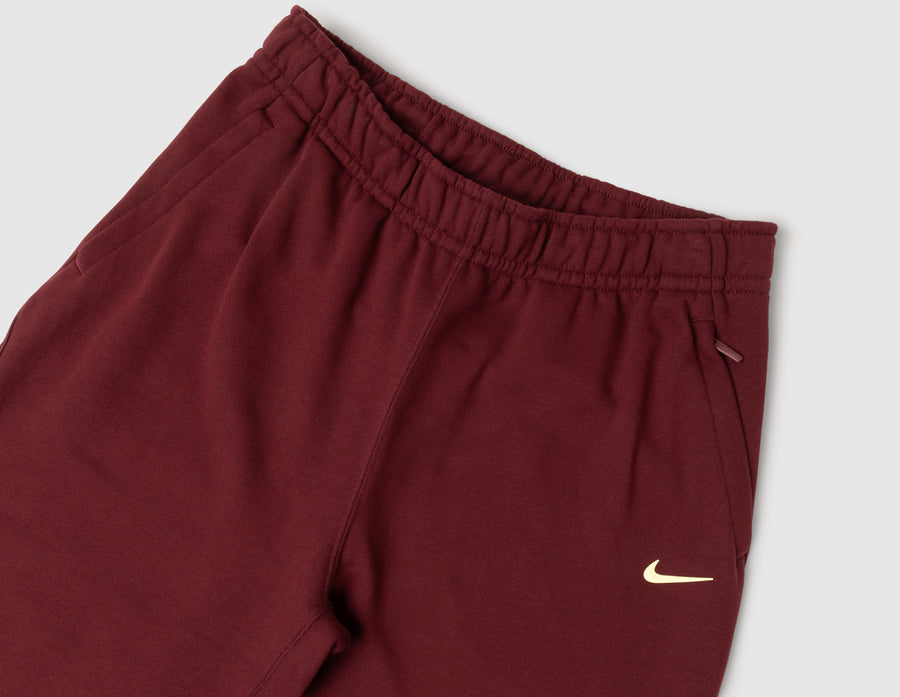 Nike NOCTA NRG CS Fleece Open-Hem Sweatpants Dark Beetroot / Adobe - Citron Tint