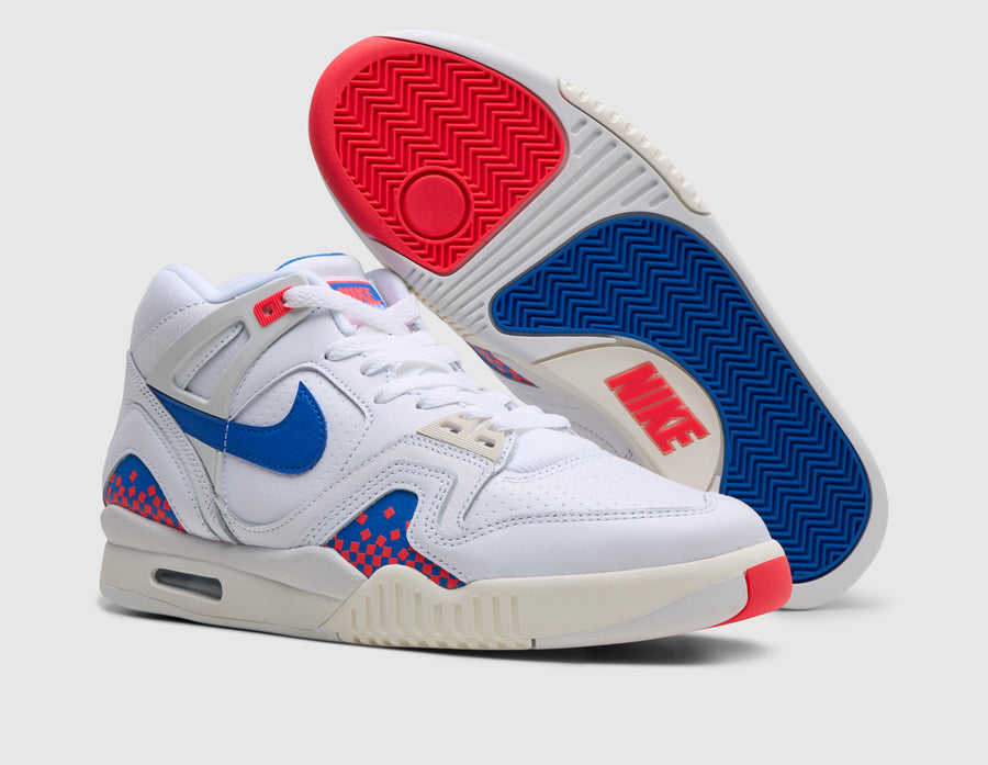 Nike Air Tech Challenge II White / Royal Blue - Laser Crimson
