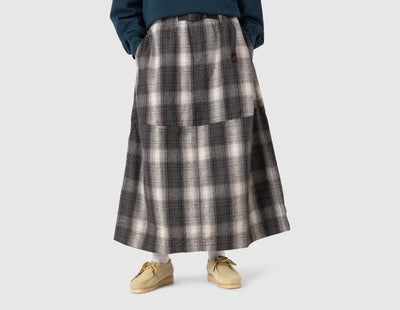 Gramicci Women's Wool Paneled Skirt / Shadow Plaid