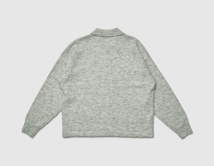 Homegrown Sway Knit Polo / Light Grey Marl