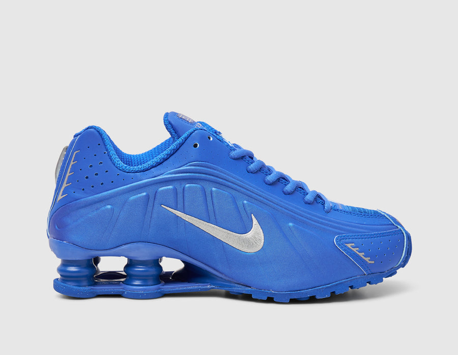 Nike Women s Shox R4 Racer Blue Metallic Silver
