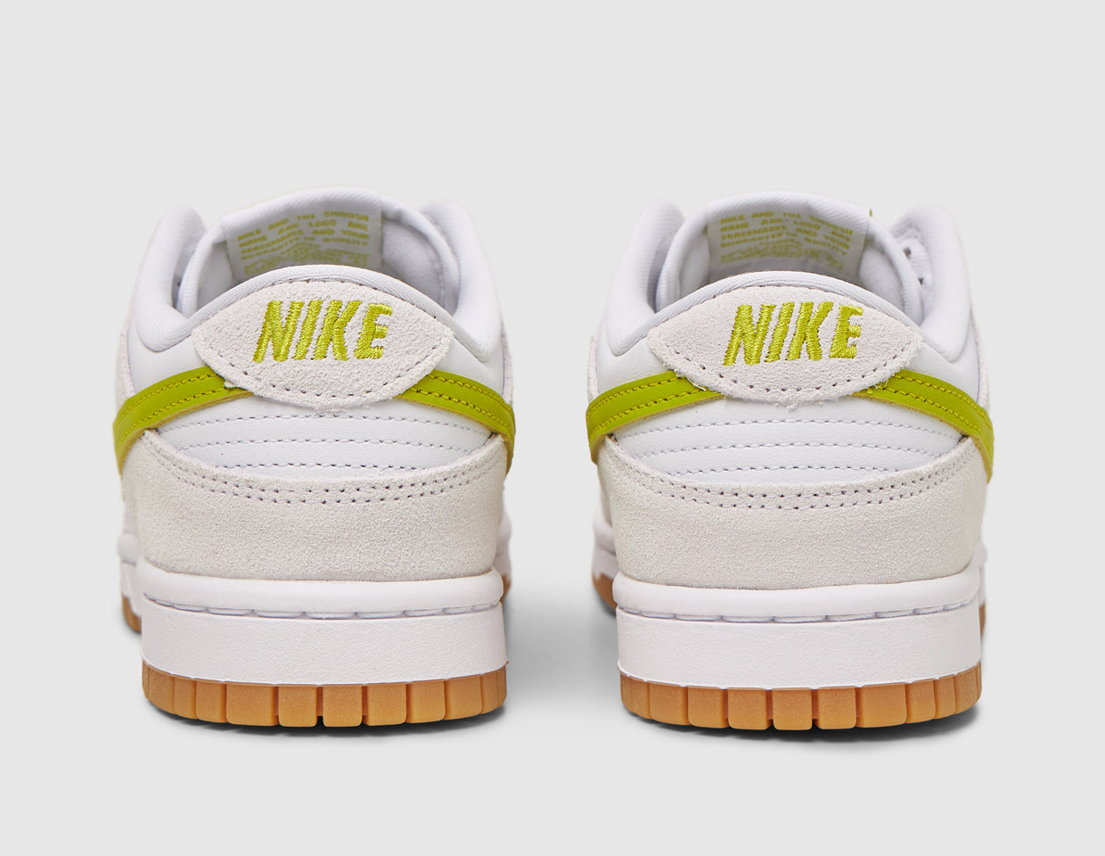 womens dunk low white yellow