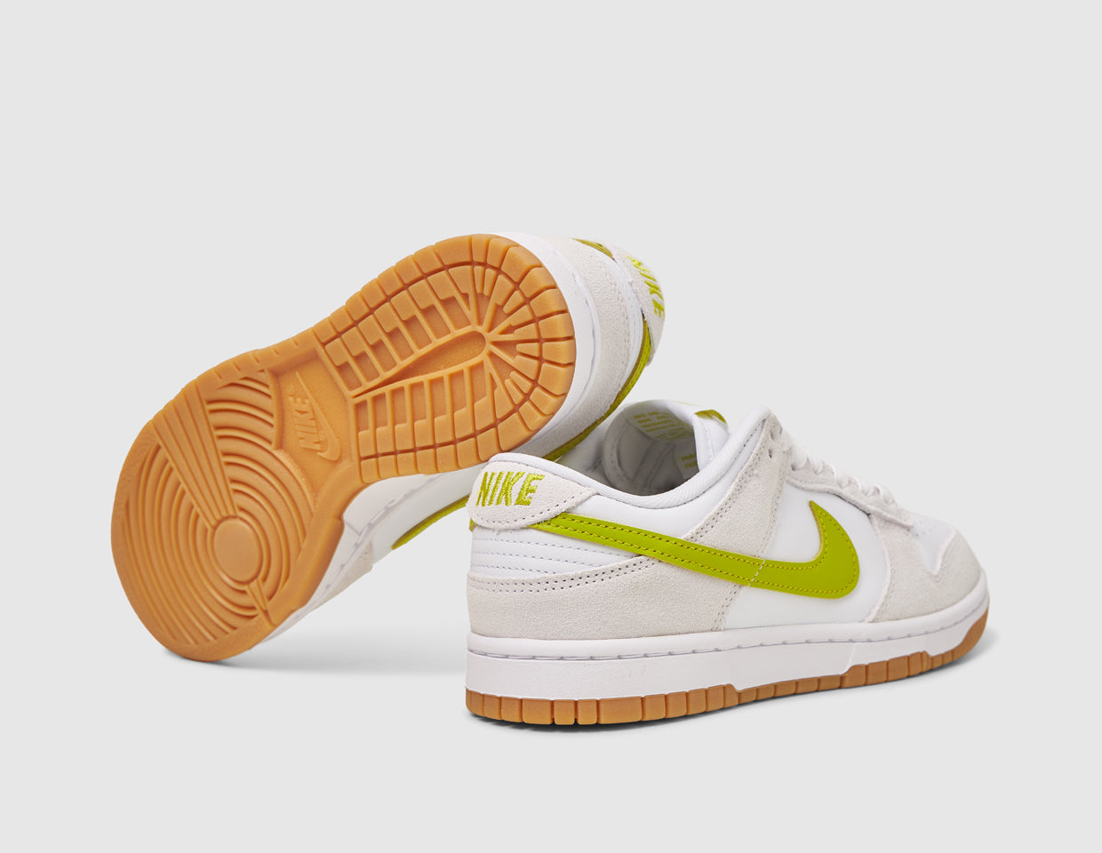 womens dunk low white yellow