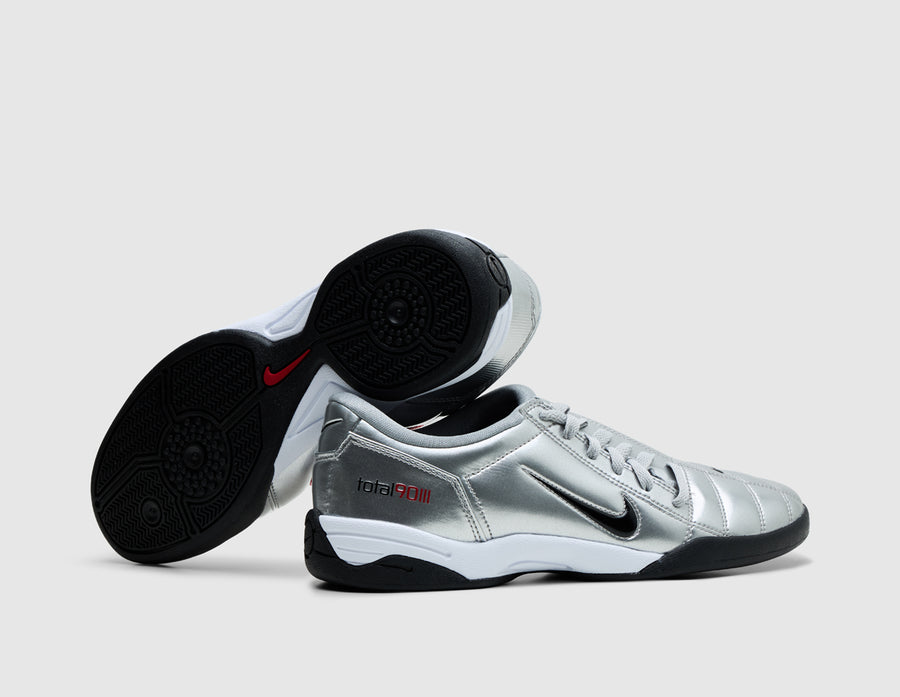 Nike Women's Total 90 Metallic Silver / Black - University Red
