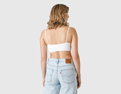 adidas Originals Adicolor Bra Top / White