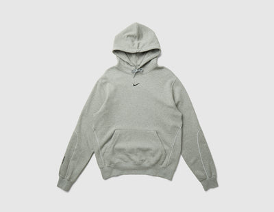 Nike NOCTA Fleece CS Pullover Hoodie Dark Grey Heather / Matte Silver - Black