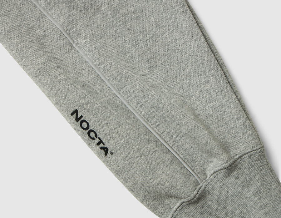 Nike NOCTA Fleece CS Pullover Hoodie Dark Grey Heather / Matte Silver - Black
