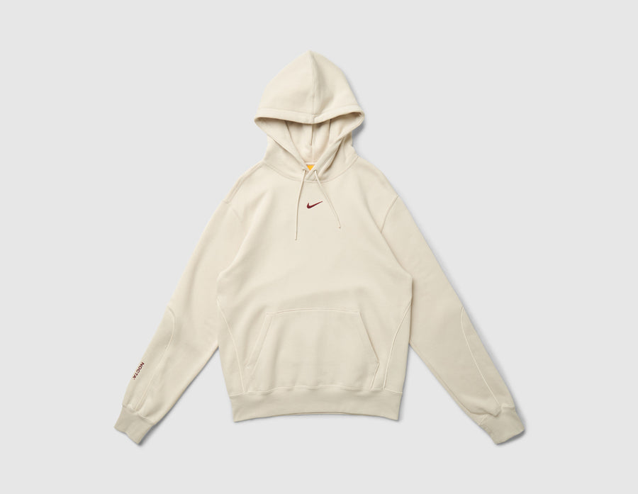 Nike NOCTA Fleece CS Pullover Hoodie Light Orewood Brown / Team Red