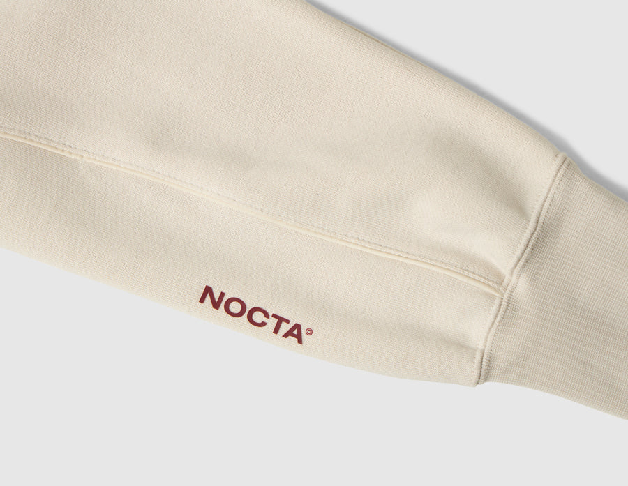 Nike NOCTA Fleece CS Pullover Hoodie Light Orewood Brown / Team Red