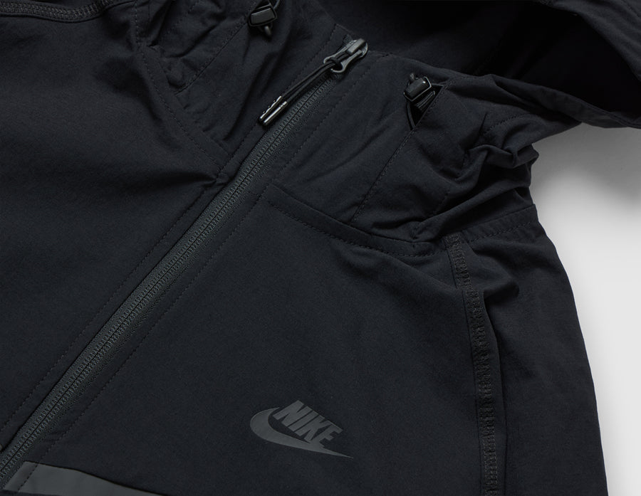 Nike Tech Woven Full Zip Windrunner Jacket Black / Black - Black