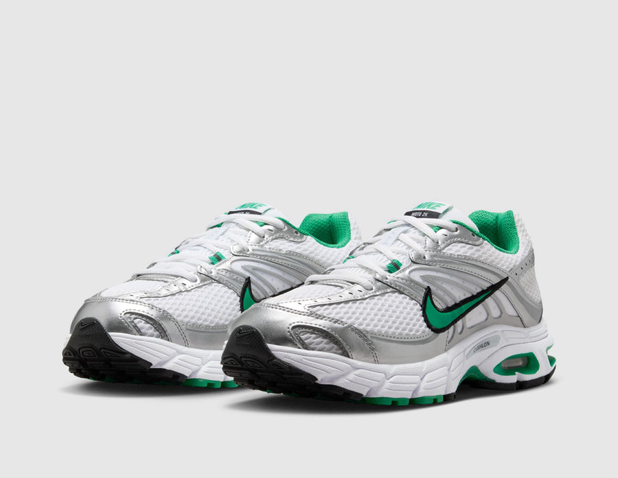 Nike Women's Air Max Moto 2K Metallic Silver / Stadium Green - White