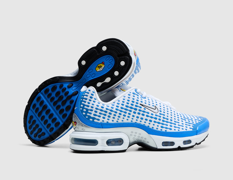 Nike Air Max Plus VII White / Blue Crystal - Metallic Silver