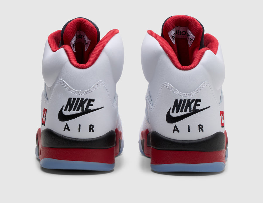 Jordan 5 Retro OG White / Fire Red - Black