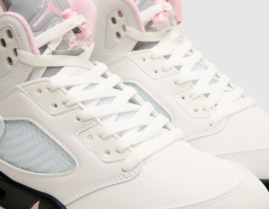 Jordan 5 Retro White / Black - Medium Soft Pink
