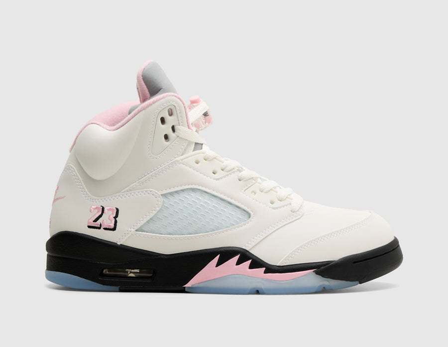 Jordan 5 Retro White / Black - Medium Soft Pink