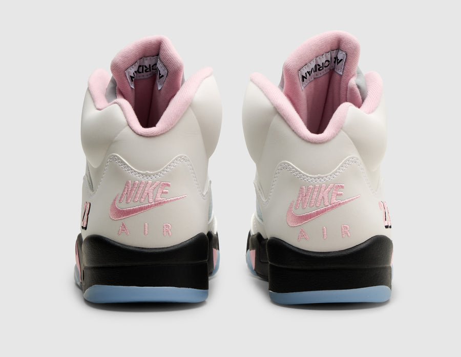Jordan 5 Retro White / Black - Medium Soft Pink