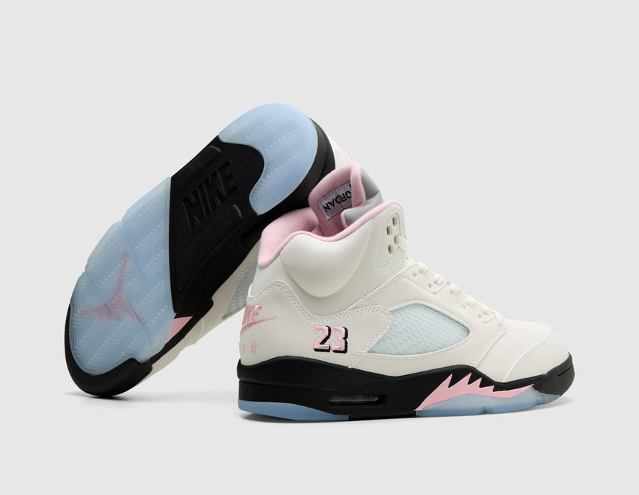 Jordan 5 Retro White / Black - Medium Soft Pink