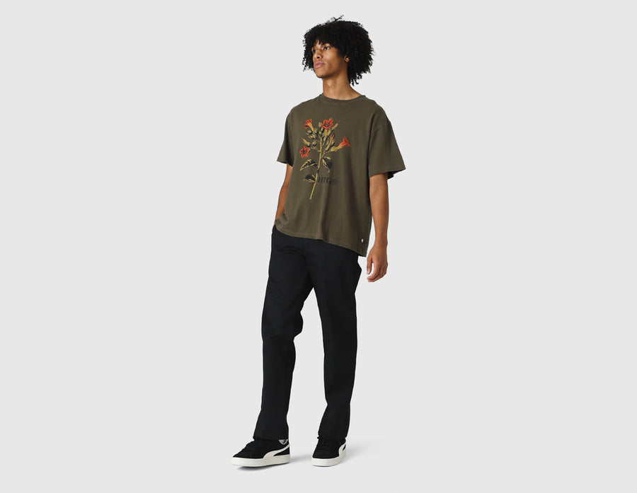 Honor The Gift Tobacco Flower T-shirt / Olive