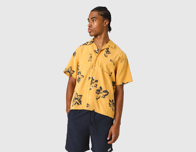 Honor The Gift Tobacco Short Sleeve Button Up / Mustard