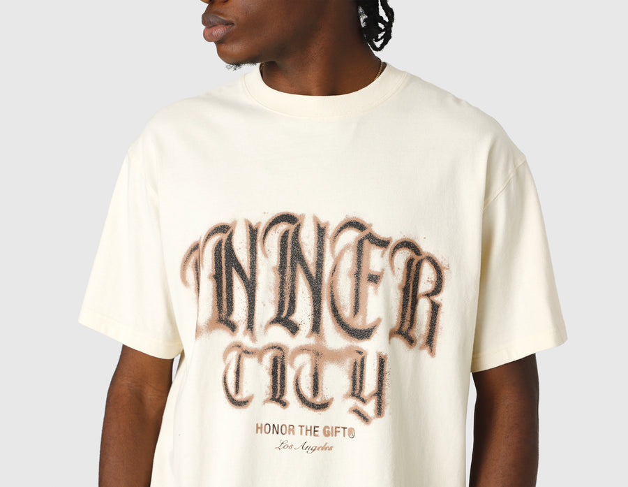 Honor The Gift Stamp Inner City T-shirt / Bone