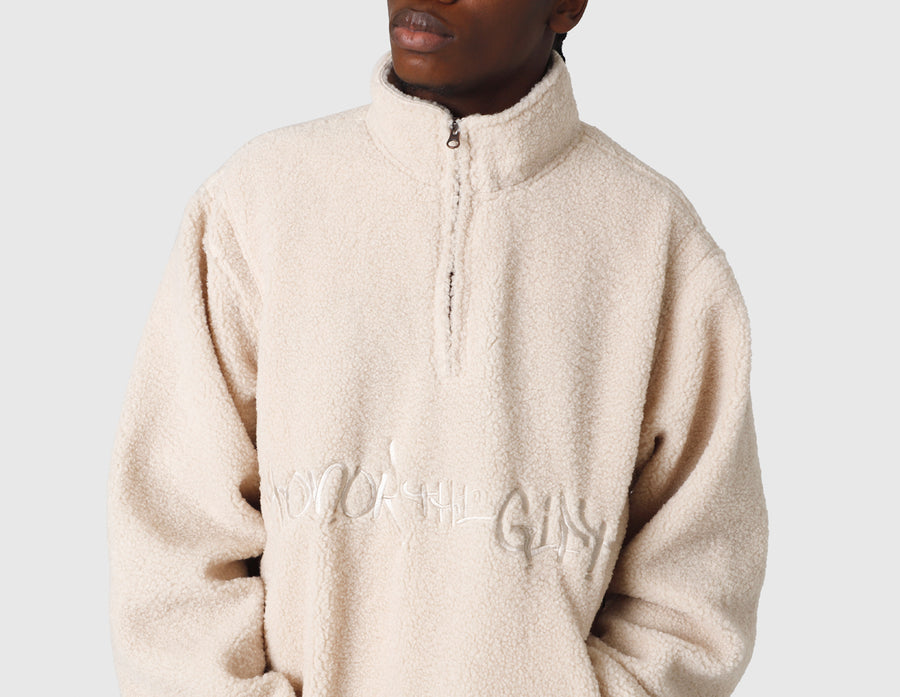 Honor The Gift Script Sherpa Pullover / Bone