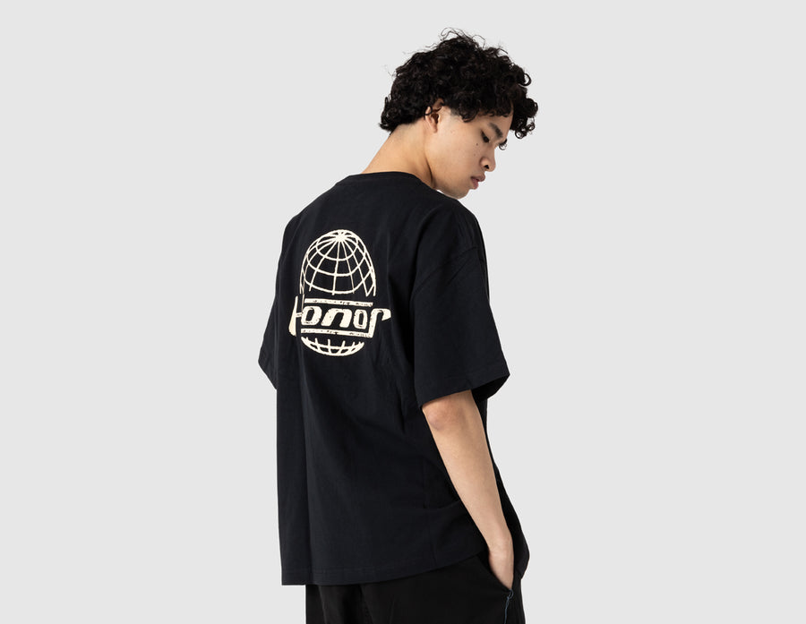 Honor The Gift Honor Globe Logo T-Shirt / Black