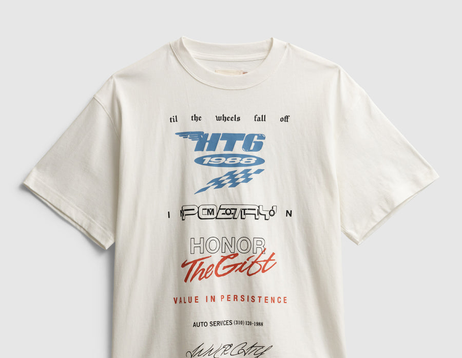 Honor The Gift Race T-Shirt / White