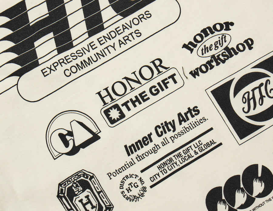 Honor The Gift Paint Works T-Shirt / Bone