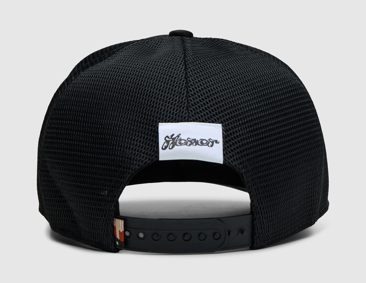 Honor The Gift H Patch Trucker Cap / Black