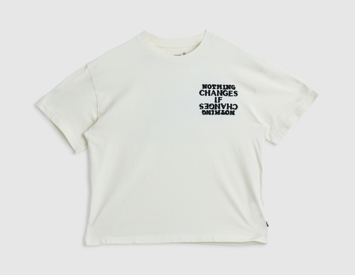 Honor The Gift Nothing Changes T-Shirt / White