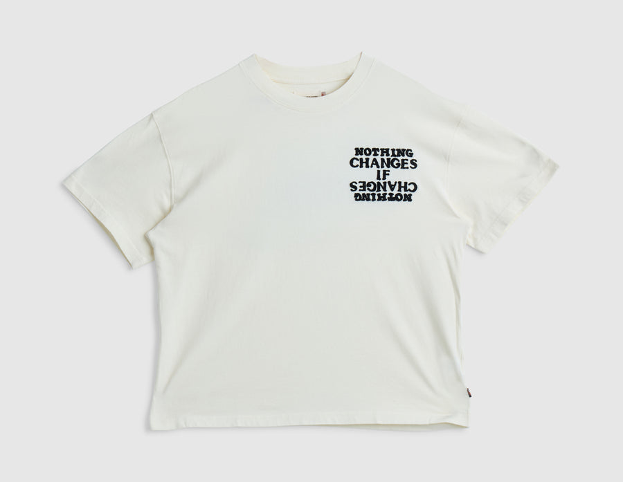 Honor The Gift Nothing Changes T-Shirt / White