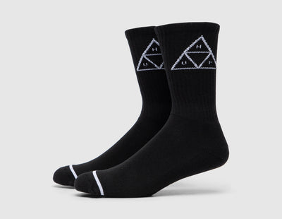 HUF Set Triple Triangle Crew Socks / Black