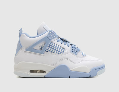 Jordan Women's 4 Retro White / Aluminum - Blue Tint - Sneakers