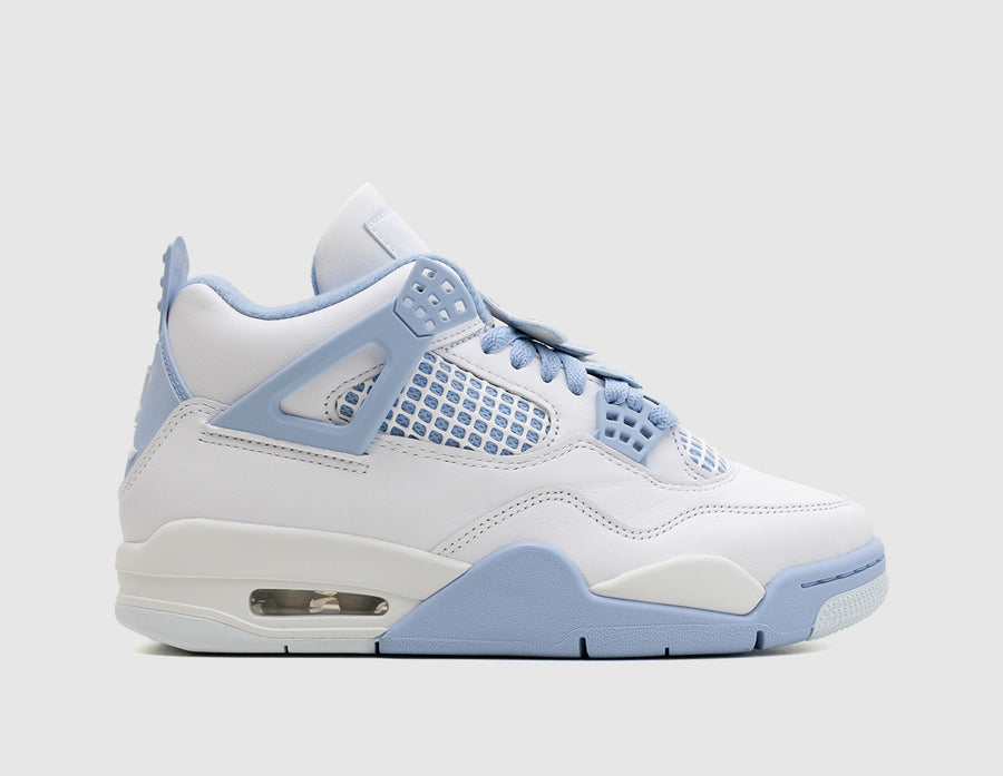 Jordan Women's 4 Retro White / Aluminum - Blue Tint