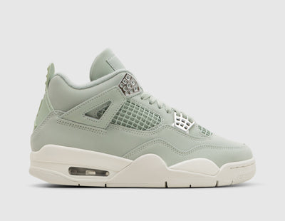Jordan Women's 4 Retro Seafoam / Sail - Metallic Silver - Sneakers