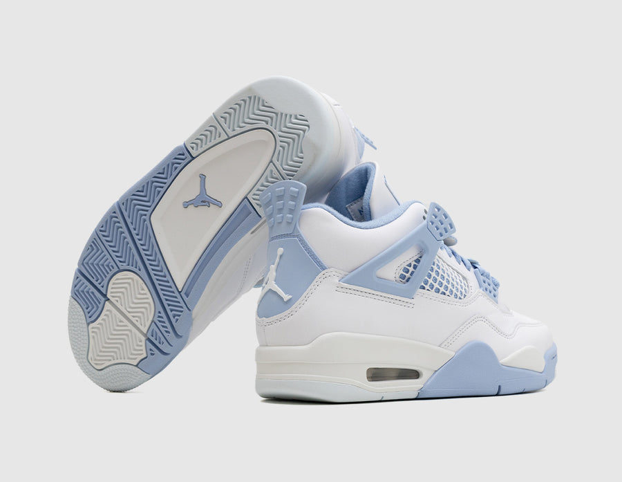 Jordan Women's 4 Retro White / Aluminum - Blue Tint