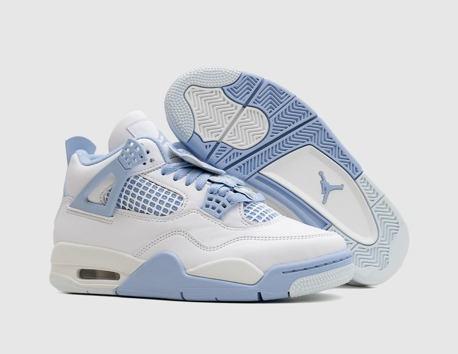 Jordan Women's 4 Retro White / Aluminum - Blue Tint